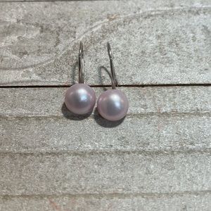 Sterling Silver Cultured Pearl Earrings
